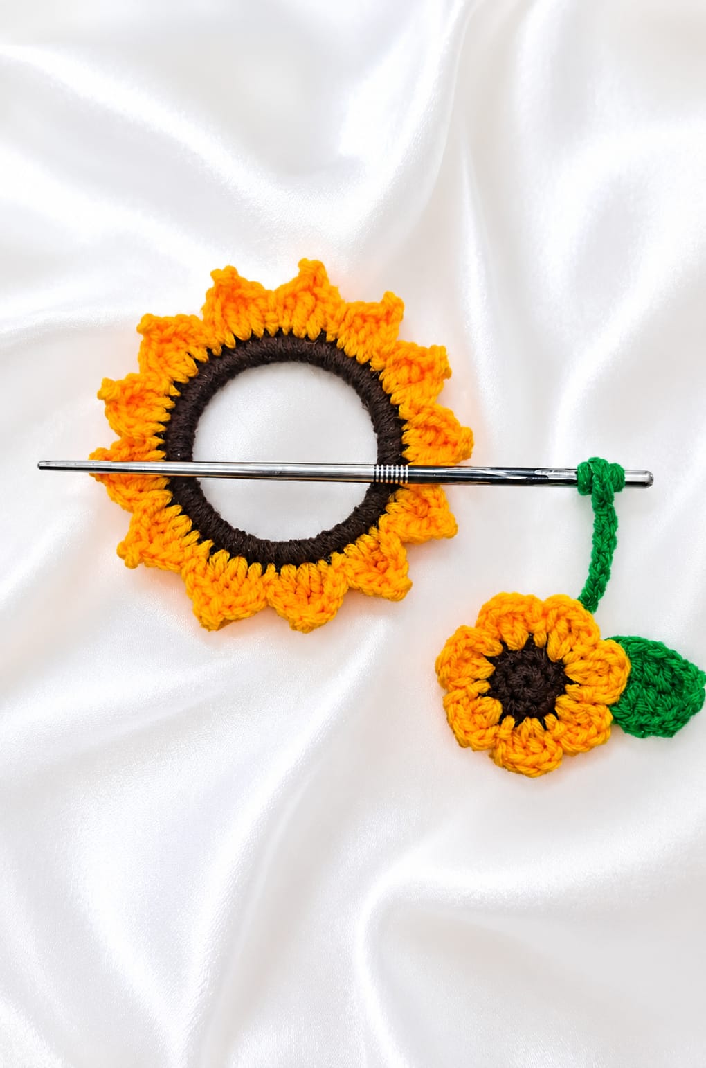 Crochet Hair Bun Pin